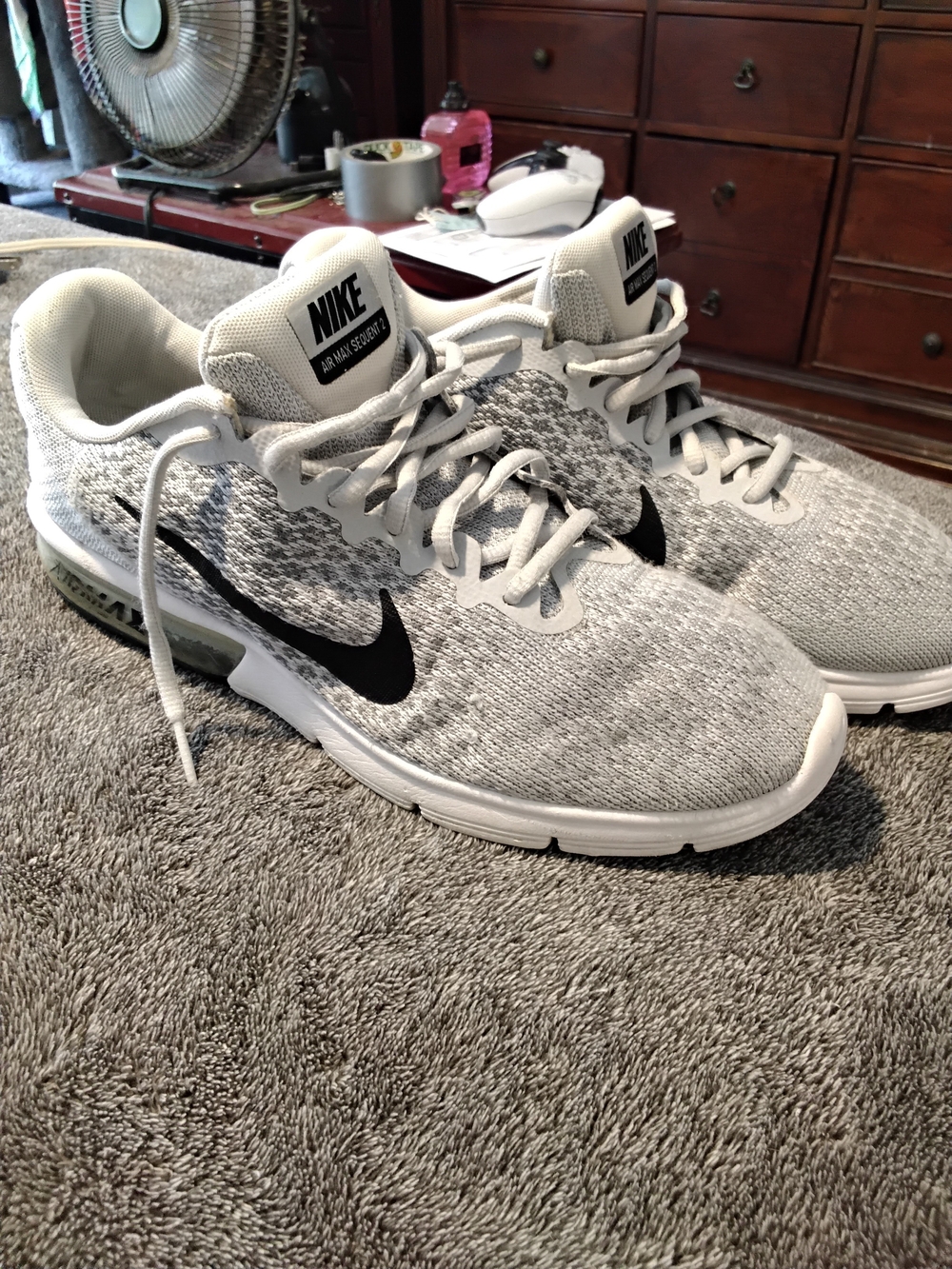 Nike Air Max Sequent Men’s Running Shoes - Gray/Black